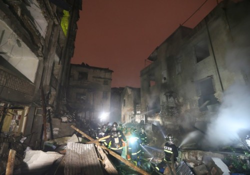 武漢江漢路附近爆炸現(xiàn)場(chǎng)