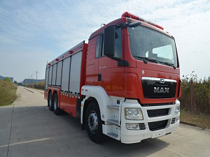 9噸后八輪干粉泡沫聯(lián)用消防車